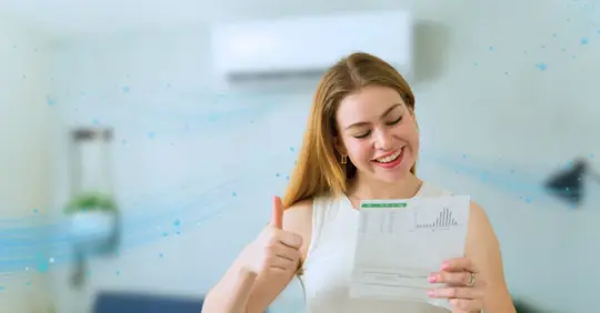 Homeowner happy with low energy bill